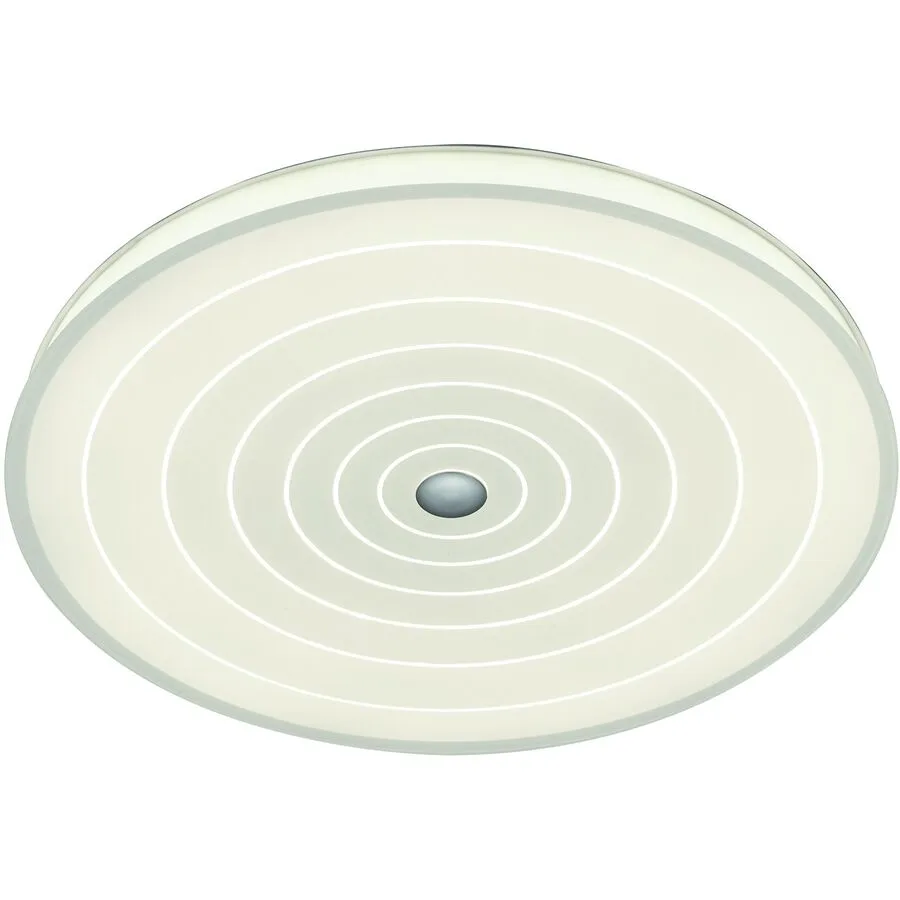 Designer-Deckenlampe Bankamp Mandala weiss mit Fernbedienung D 42 cm - LED - Lichtfarbe: Extra warmweiss - Material: Aluminium/Eisen/Glas -