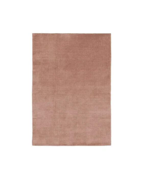 Solid tæppe rosa