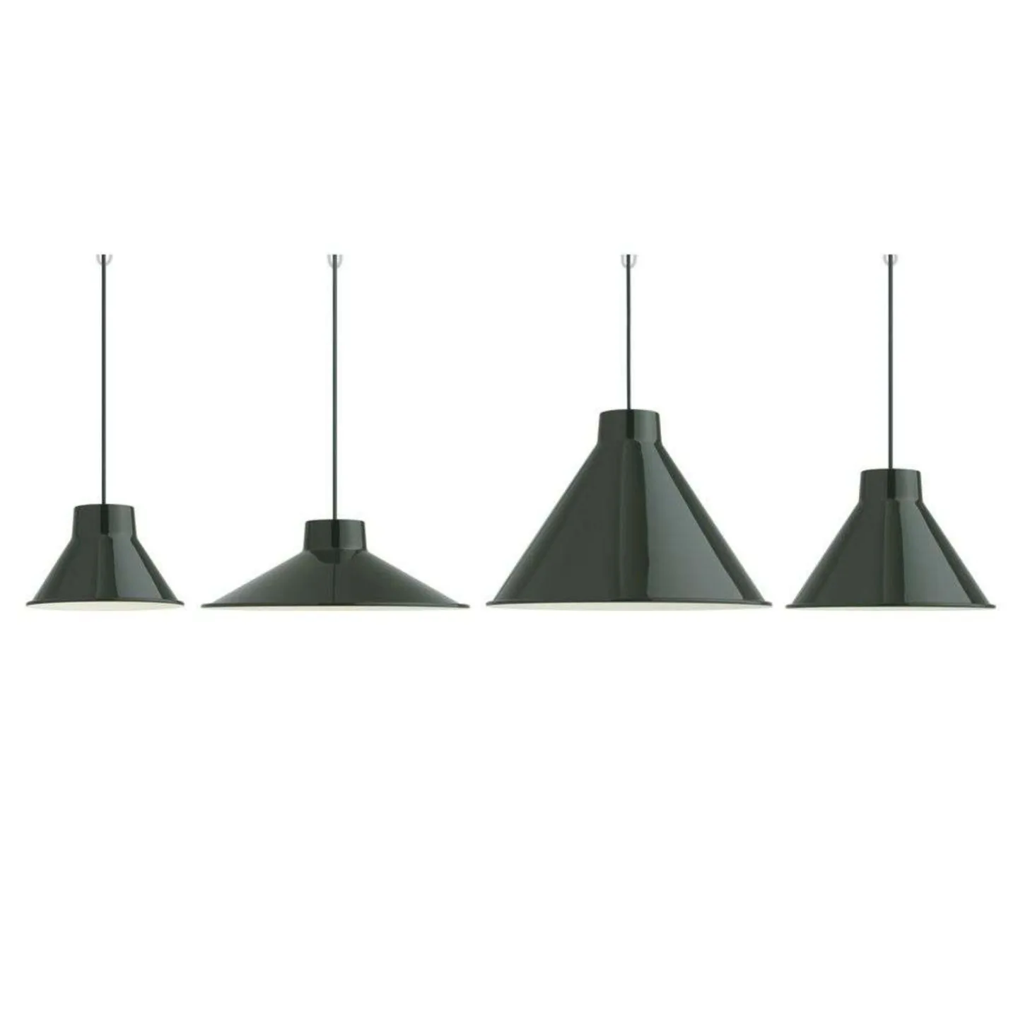 Top Pendelleuchte Ø28 Dark Green - Muuto - Esszimmer - Design - Metall