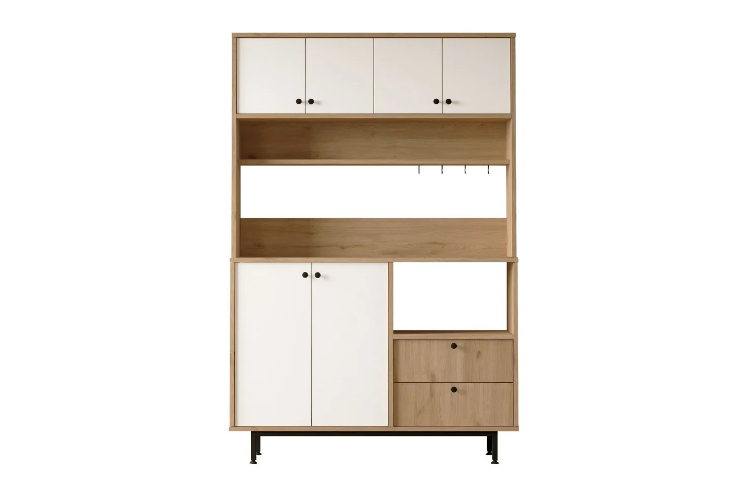 Donae Highboard - Ek/Vit