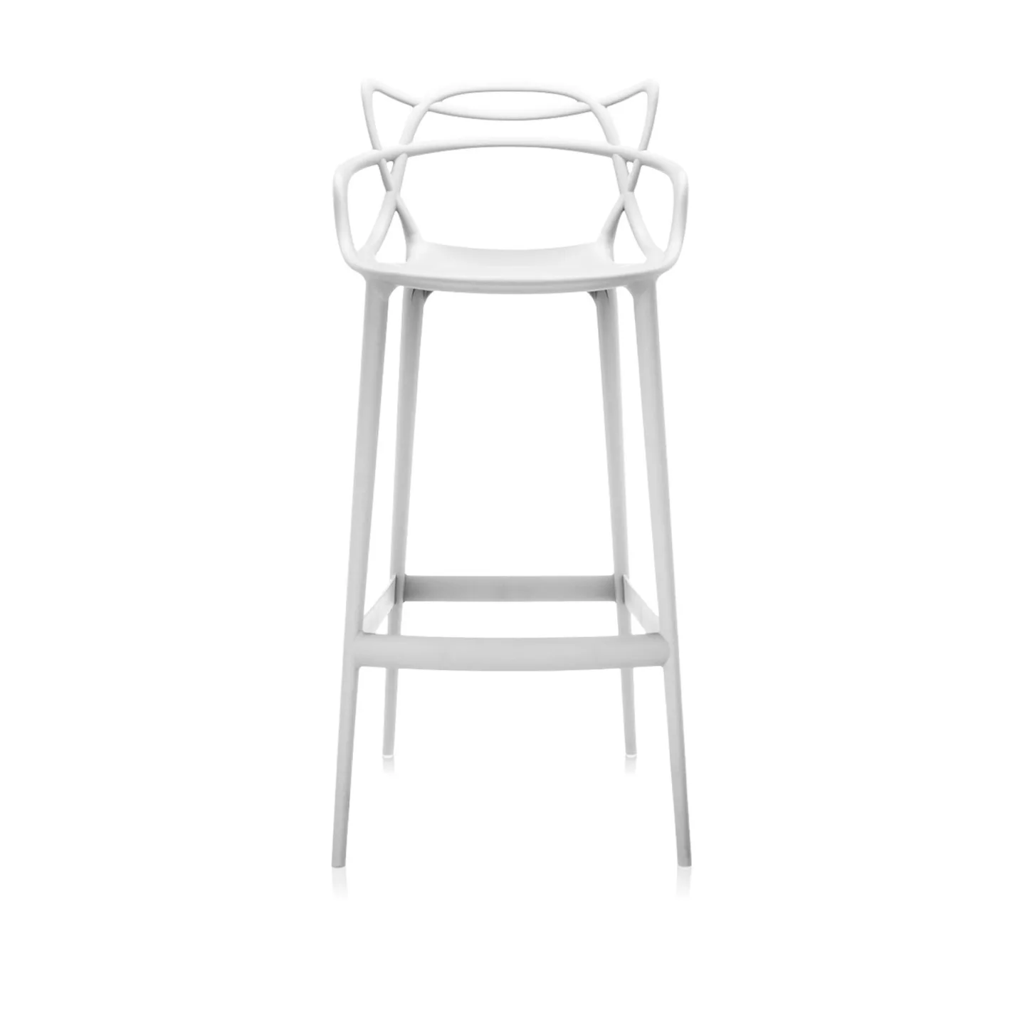 Kartell - Masters Stool 5868 White - Barstolar - Philippe Starck - Vit - Plast