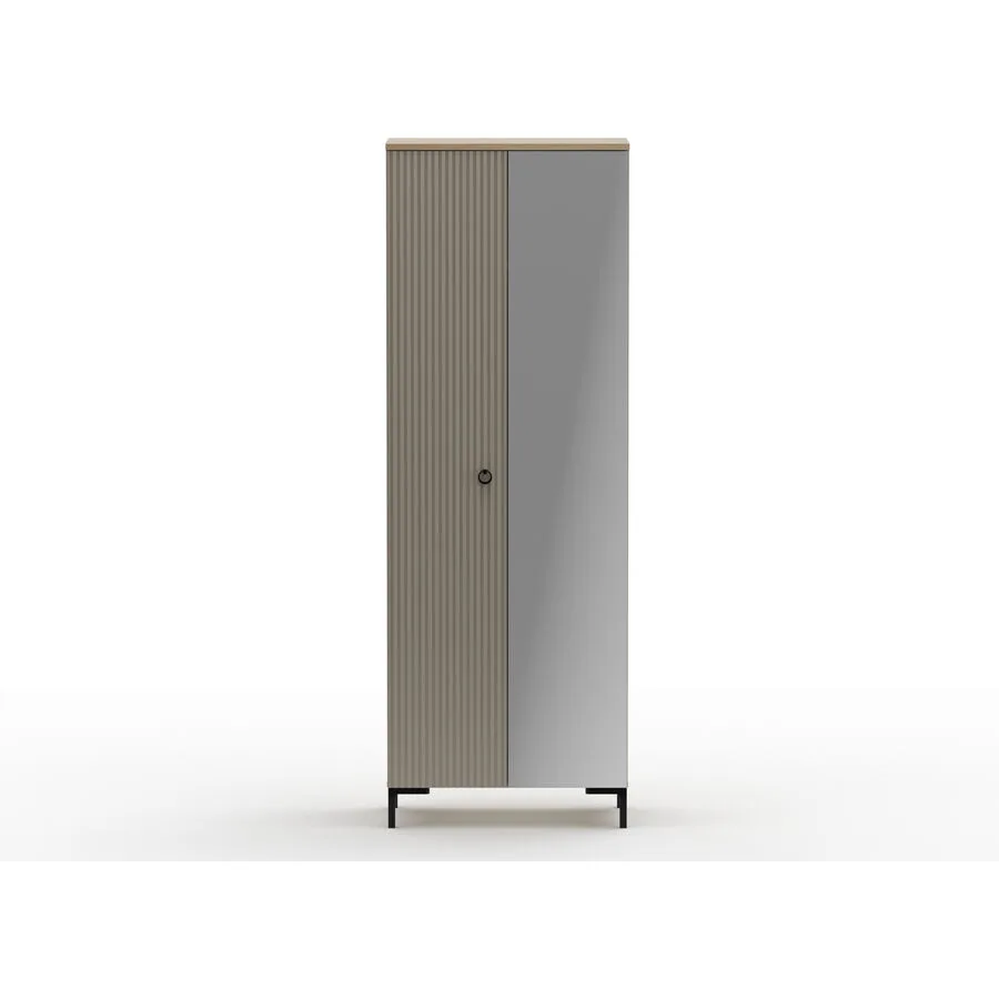 Garderobenschrank Hopper taupe Holzwerkstoff B 70 T 41 H 199 cm