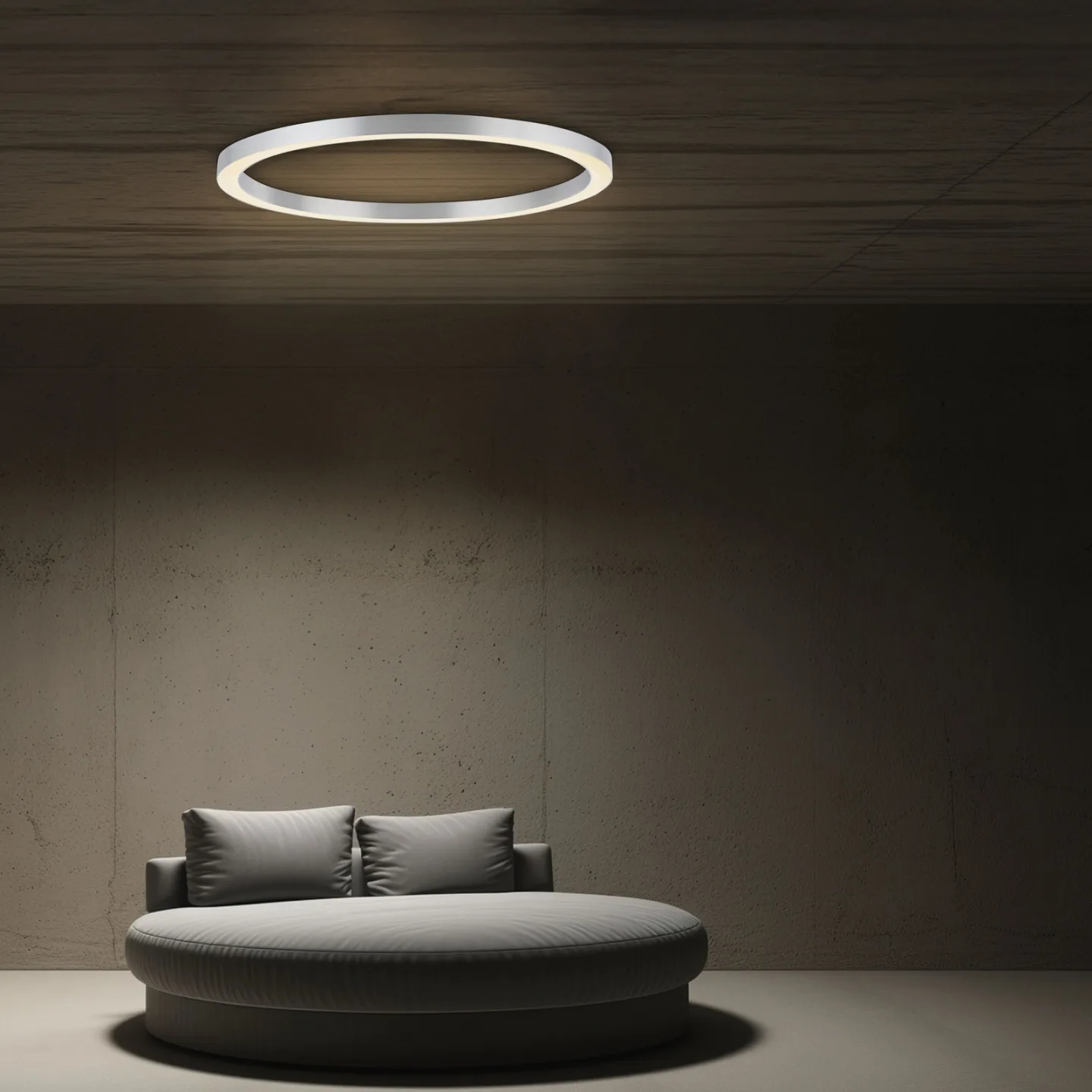 Lines Round LED-Deckenlampe, diamond, Ø 70 cm, CCT - PURE PURE Lines Round - Wohnzimmer - Modern - Metall - Rund