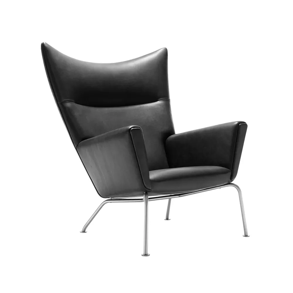 Carl Hansen & Søn CH445 Wing Chair fåtölj Thor 301-rostfria stålben