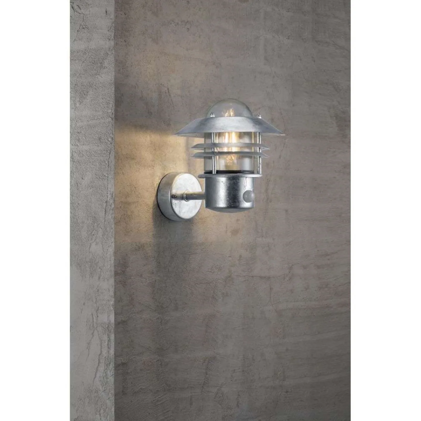 Blokhus Up Wandleuchte w/Sensor Galvanised - Nordlux - Metall