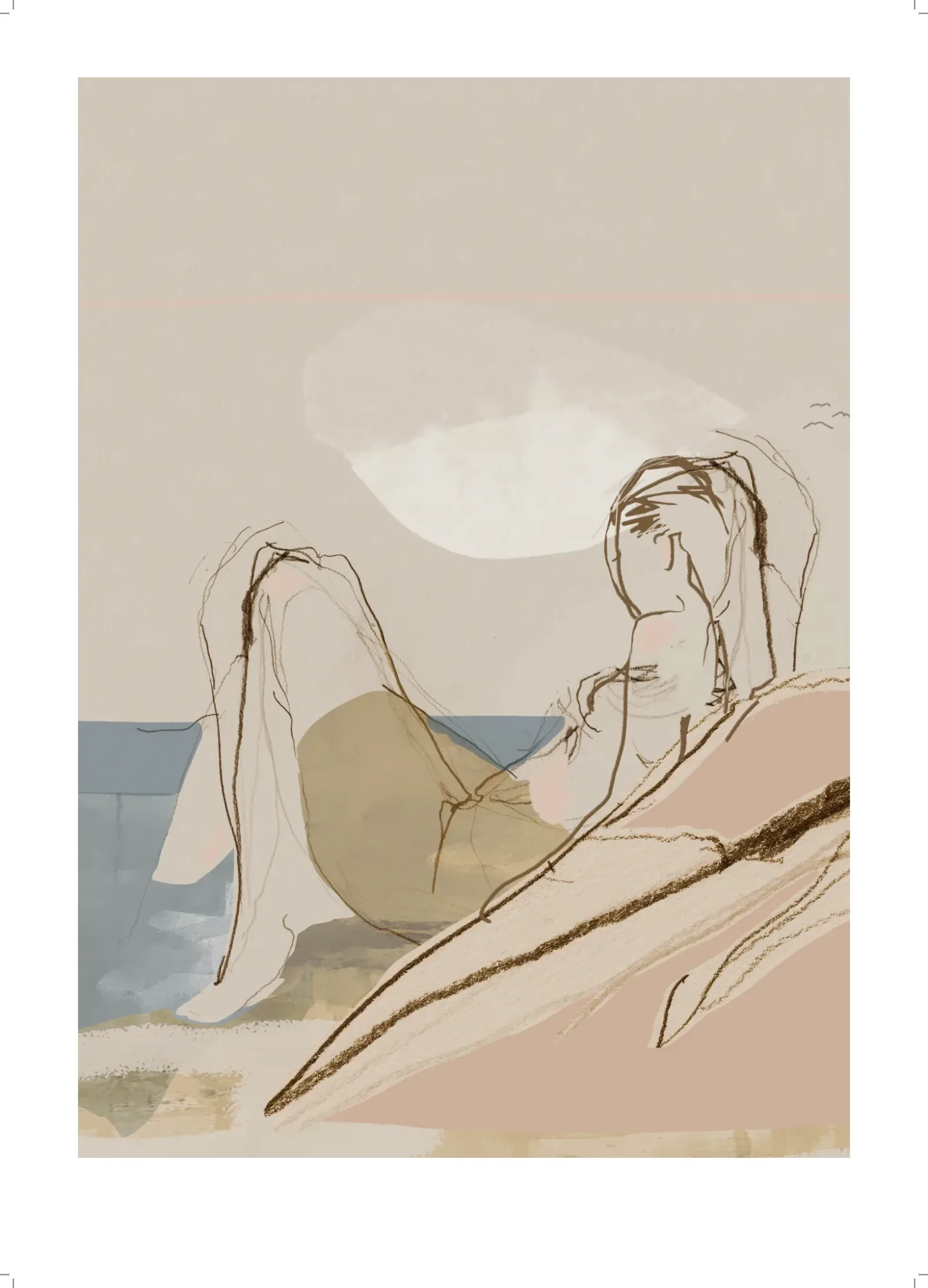 Anna Bülow By the Ocean Poster 50x70 cm