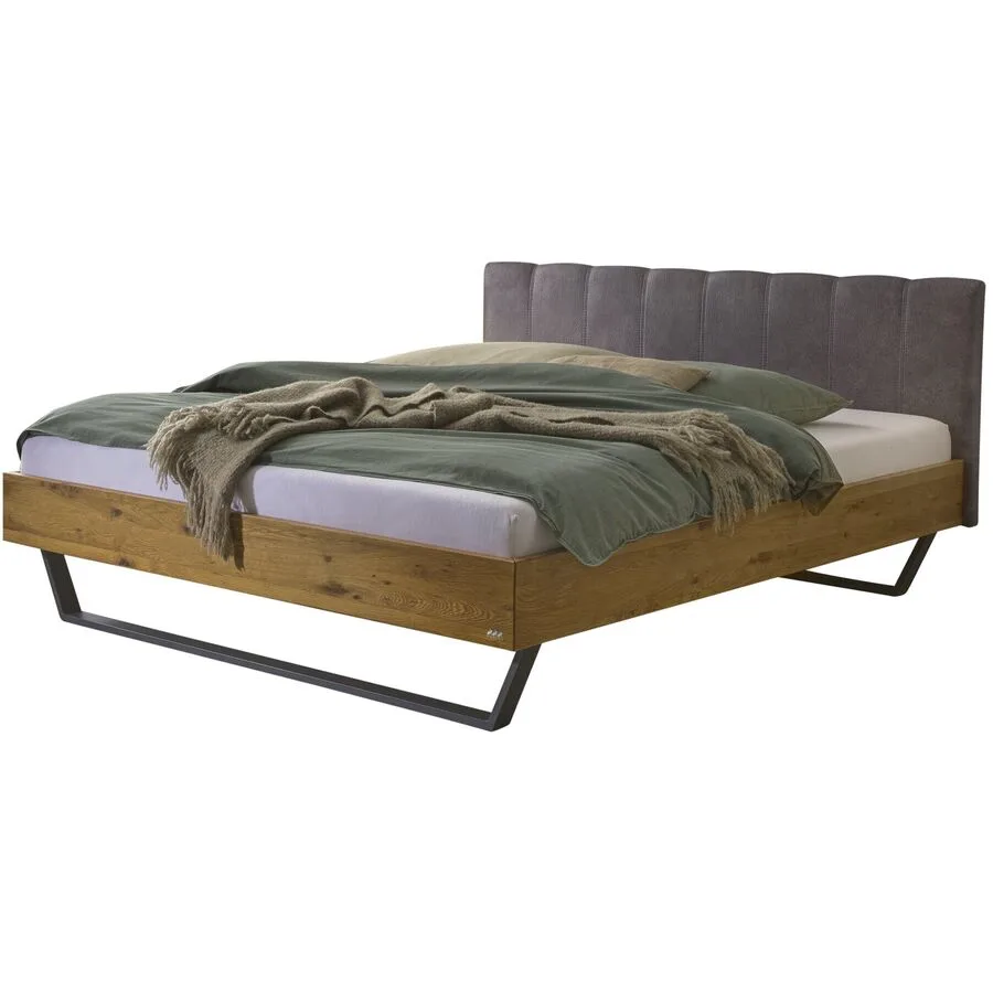 Hasena Bett Konstanze Wildeiche Wildeiche Massivholz 140 x 200 cm