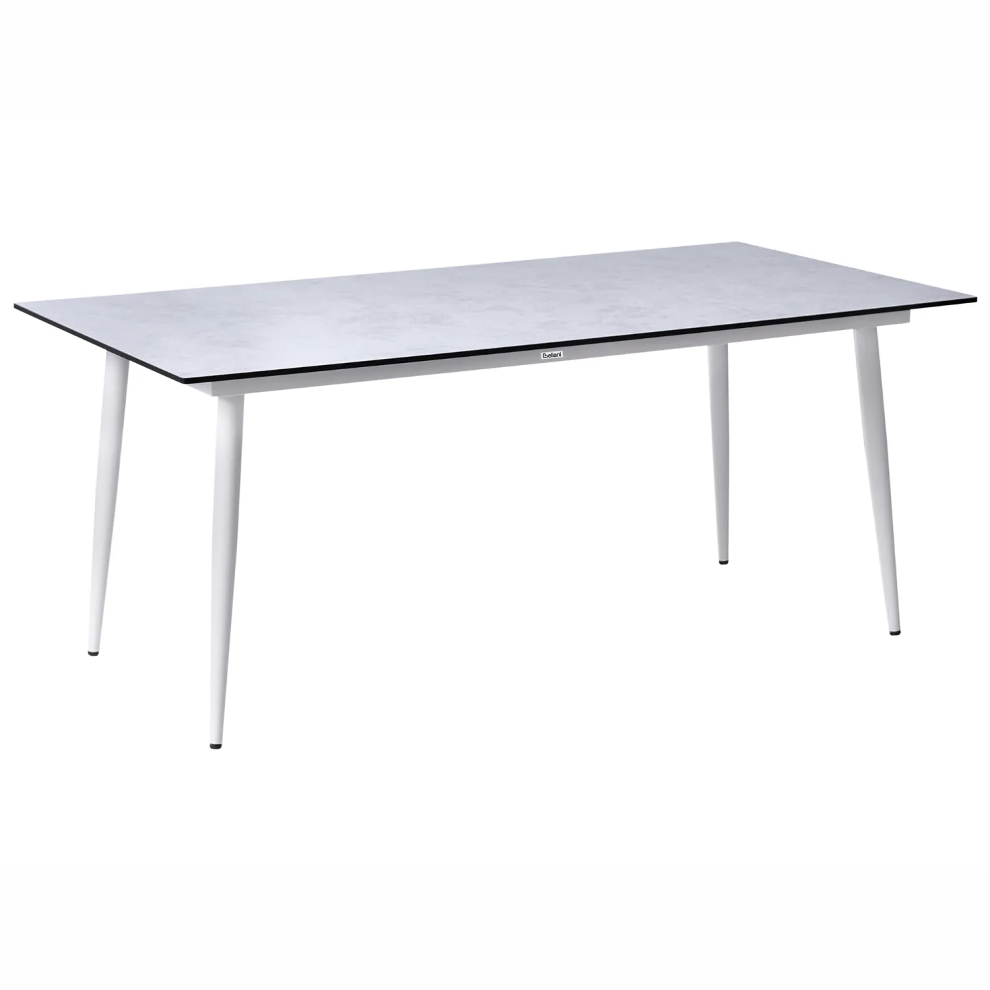 Matbord utomhus Tolentino 90x180 cm Steneffekt - Grå/Vit