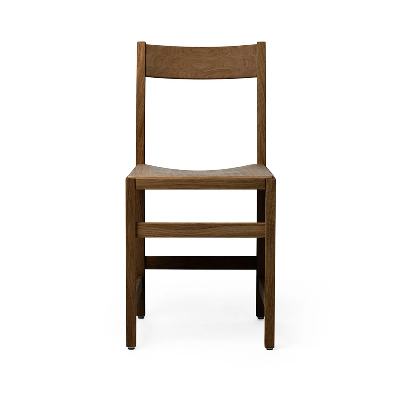 Massproductions - Waiter Chair, Walnut Stained Beech, Utan klädsel - Matstolar - Chris Martin - Träfärgad - Trä