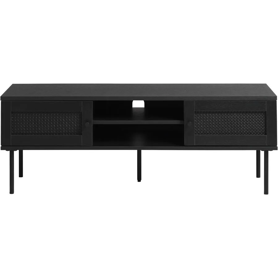 TV-Möbel Perri schwarz MDF/Melaminfolie B 120 cm