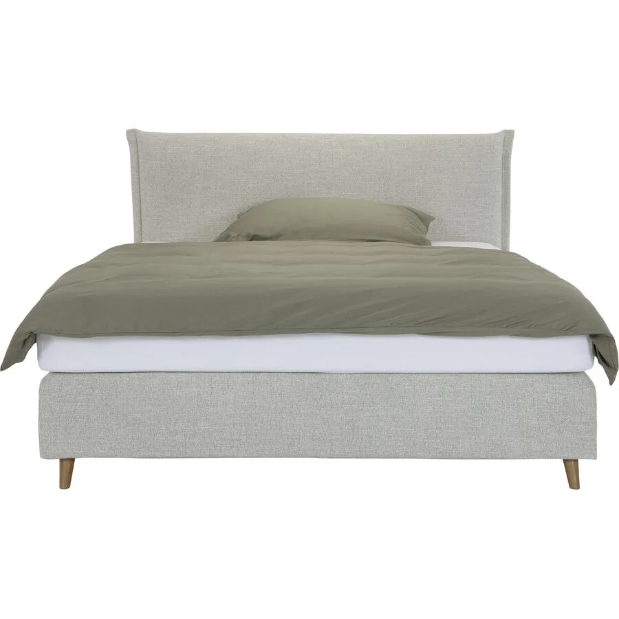 Boxspringbett Sørensen Beige Stoff 180 x 200 cm - Möbel Konfigurator: Traummöbel individuell zusammenstellen