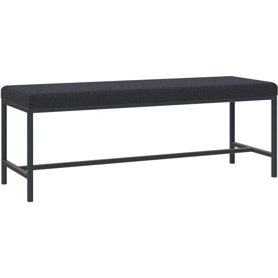 Bank Levi anthrazit Metall/Polyester B 122 H 45 cm