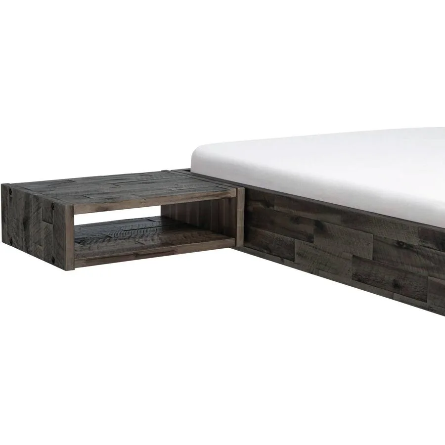 Hasena Nachttisch Carmella Grau Holz 50 cm - Farbe: akazie