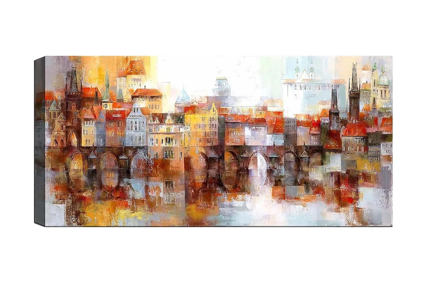 Canvastavla YTY Buildings & Cityscapes Flerfärgad - 120x50 cm