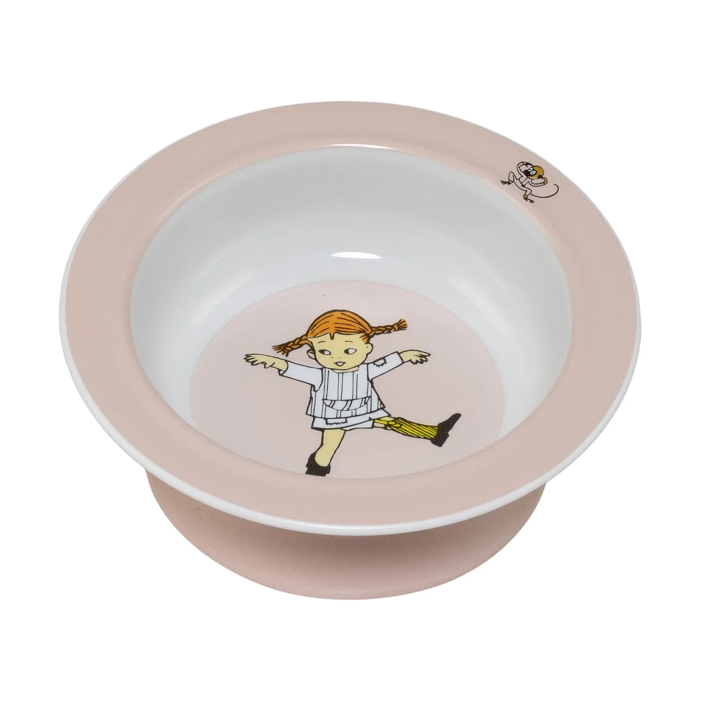 Rätt Start Pippi Circus Saugnapfteller Ø15,5 cm Rosa