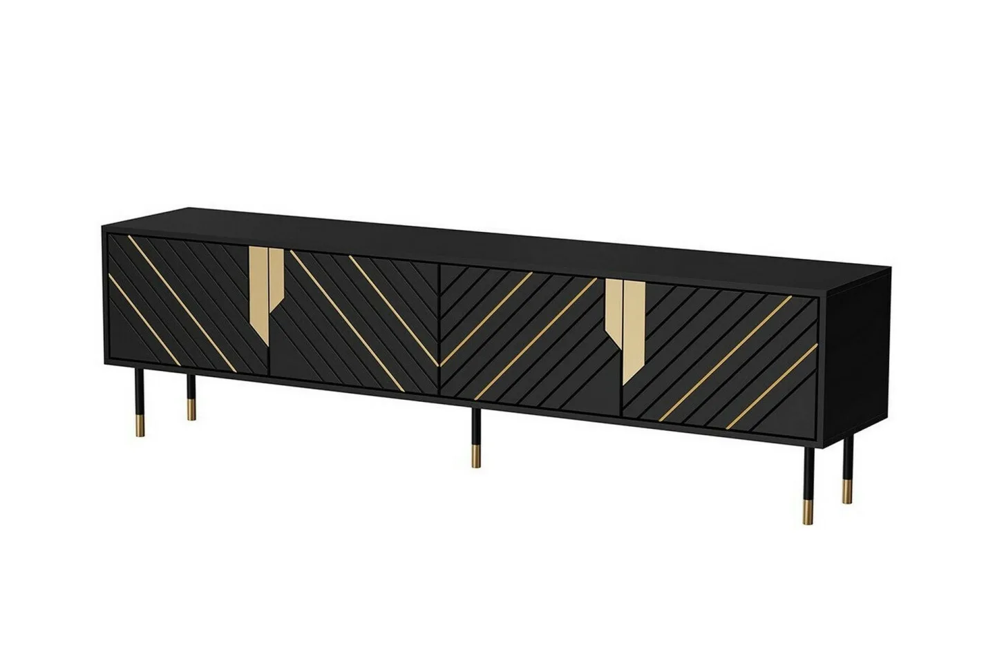 Juniskär Tv-skåp 204 cm - Svart
