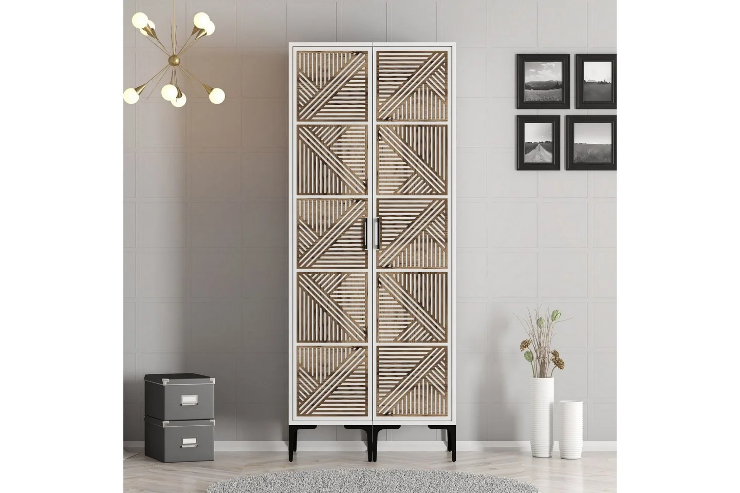 Kumsal Garderob 80 cm - Vit