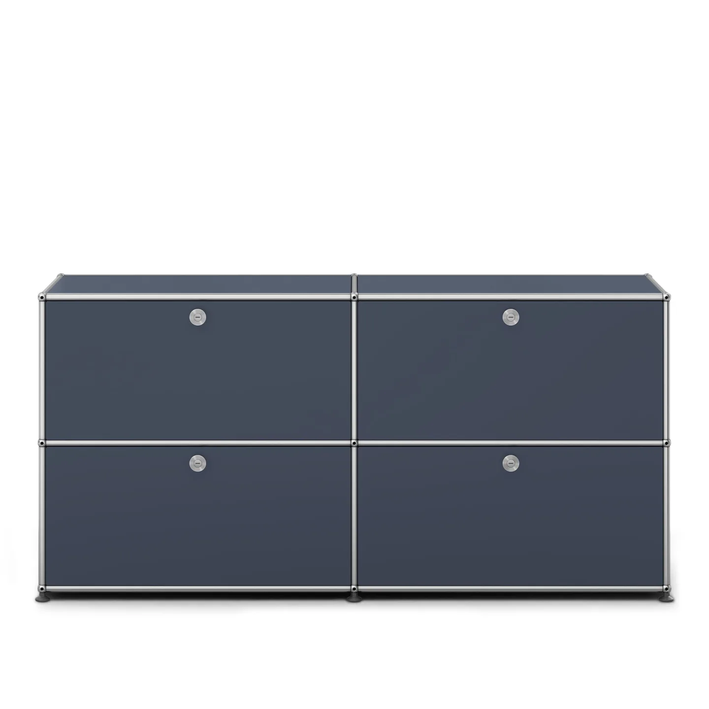 USM - USM Haller Sideboard E2 Anthracite - Skänkar och sideboards - Fritz Haller & Paul Schärer - Grå - Metall