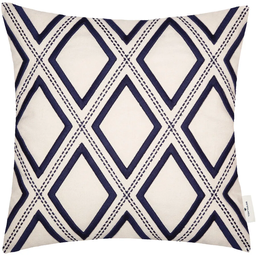 Tom Tailor Zierkissenbezug 3D Rhombus natur Polyester/Baumwolle B 45 T 45 cm