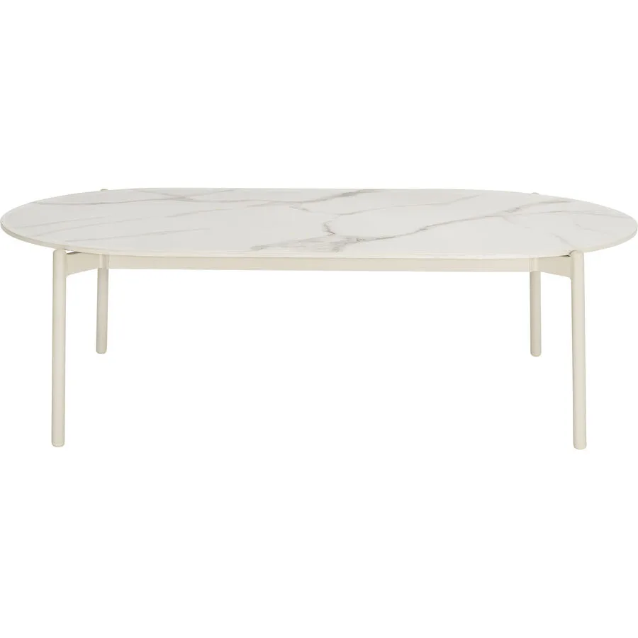 Loungetisch Kalani Weiss Aluminium 130 cm
