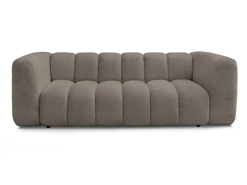 3er Sofa BOBOCHIC TALIA Boucle-Stoff rotbraun