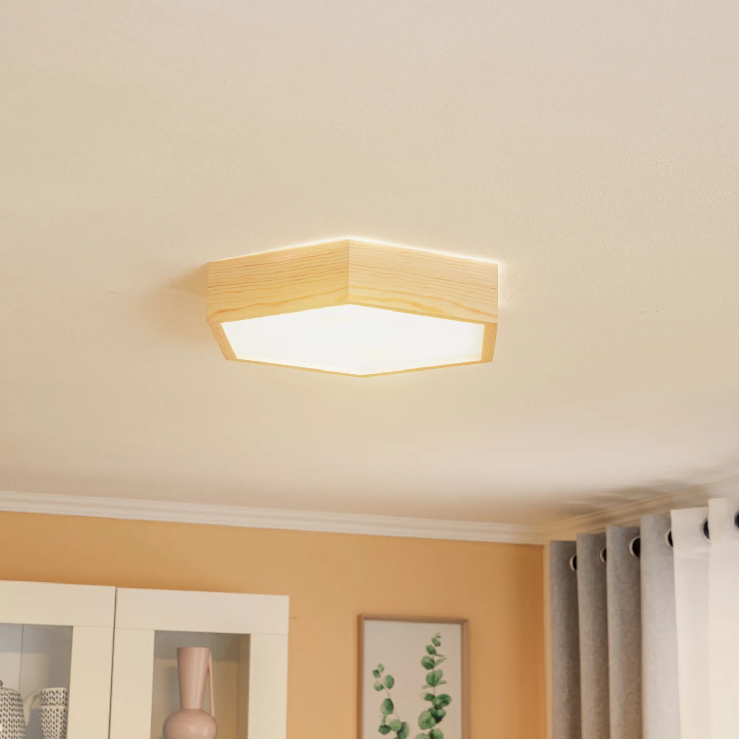 Hagen Plafond Pine Wood - Envostar - Vardagsrum - Trä - Vinklad