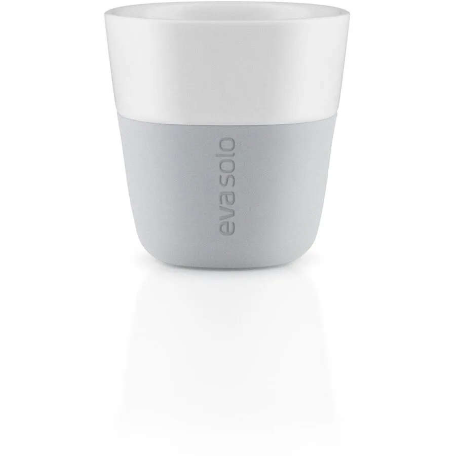 Kaffeebecher-Set Eva Solo Hellgrau, Weiss, Weiss Porzellan H 6.2 cm 80 ml