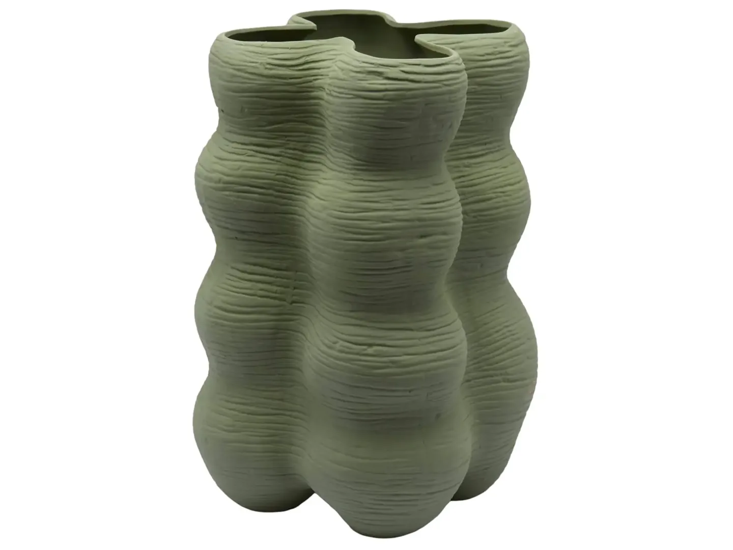 Edg Vase Bubbel Matt Grün H: 39 cm | Schubiger Möbel