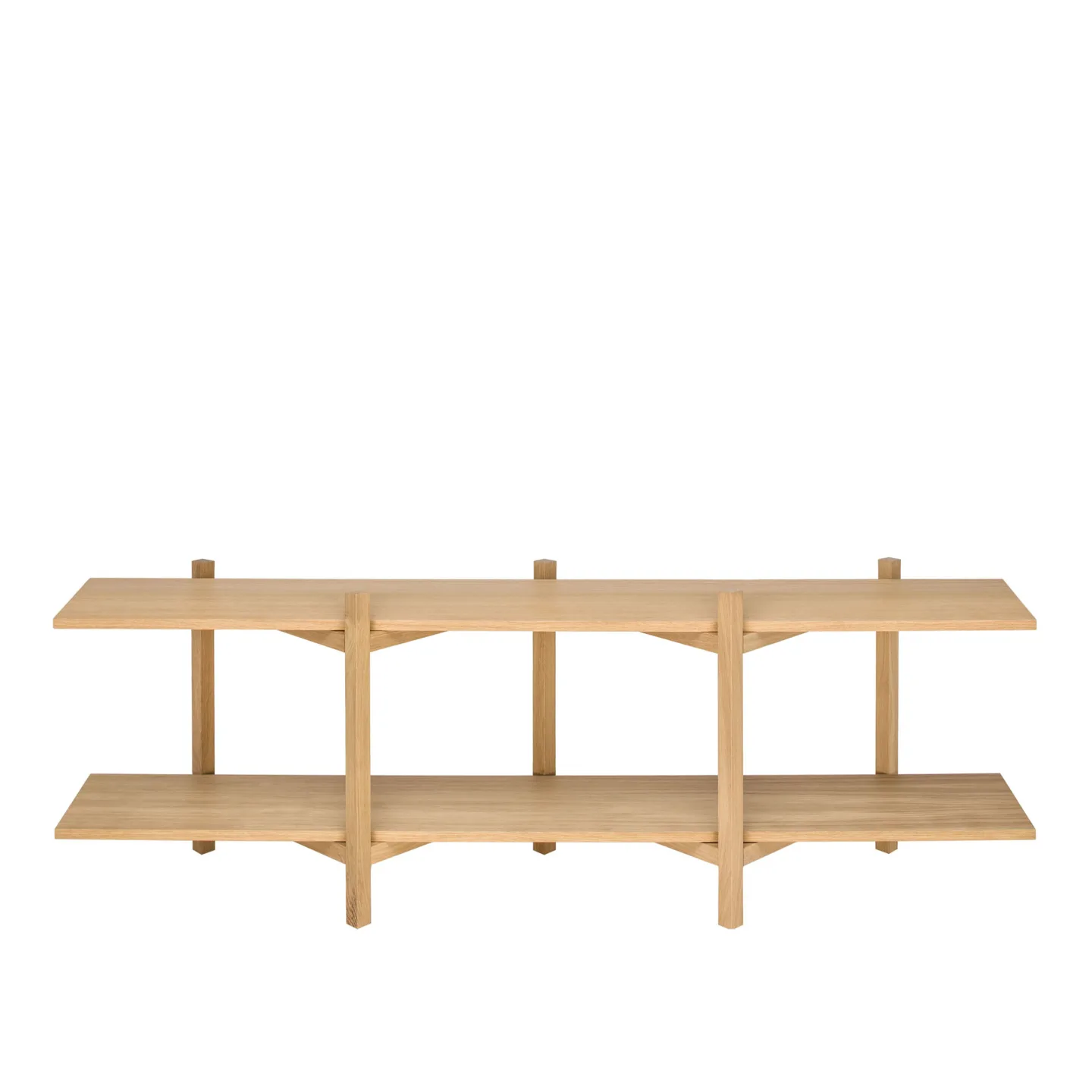 HEM - Zig Zag Shelf Media - Oak - Hyllor - Studio deFORM - Träfärgad - Trä