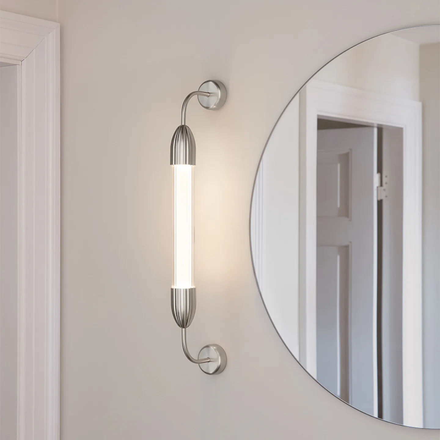 Lemon Squeeze Wandleuchte Einzeln Short Plated Steel - UMAGE - Wohnzimmer - Design - Metall - Einflammig