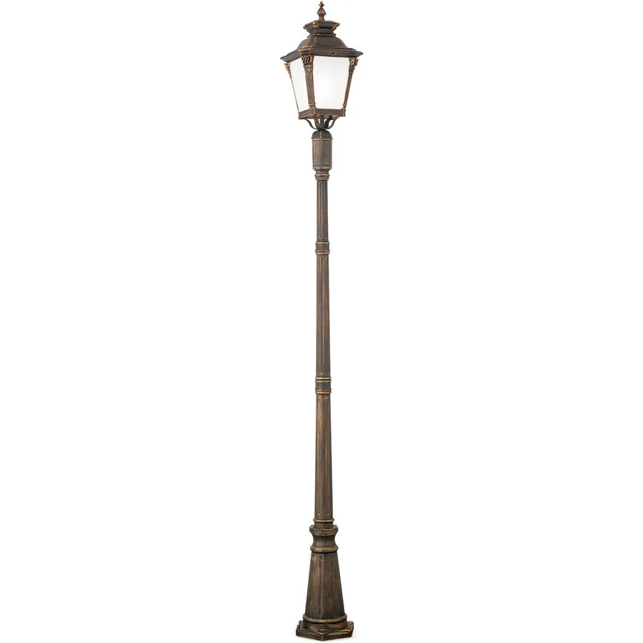 Aussenlampe Aiko 28 cm 256 cm - Farbe: Patina - Material: Siluminguss/Glas