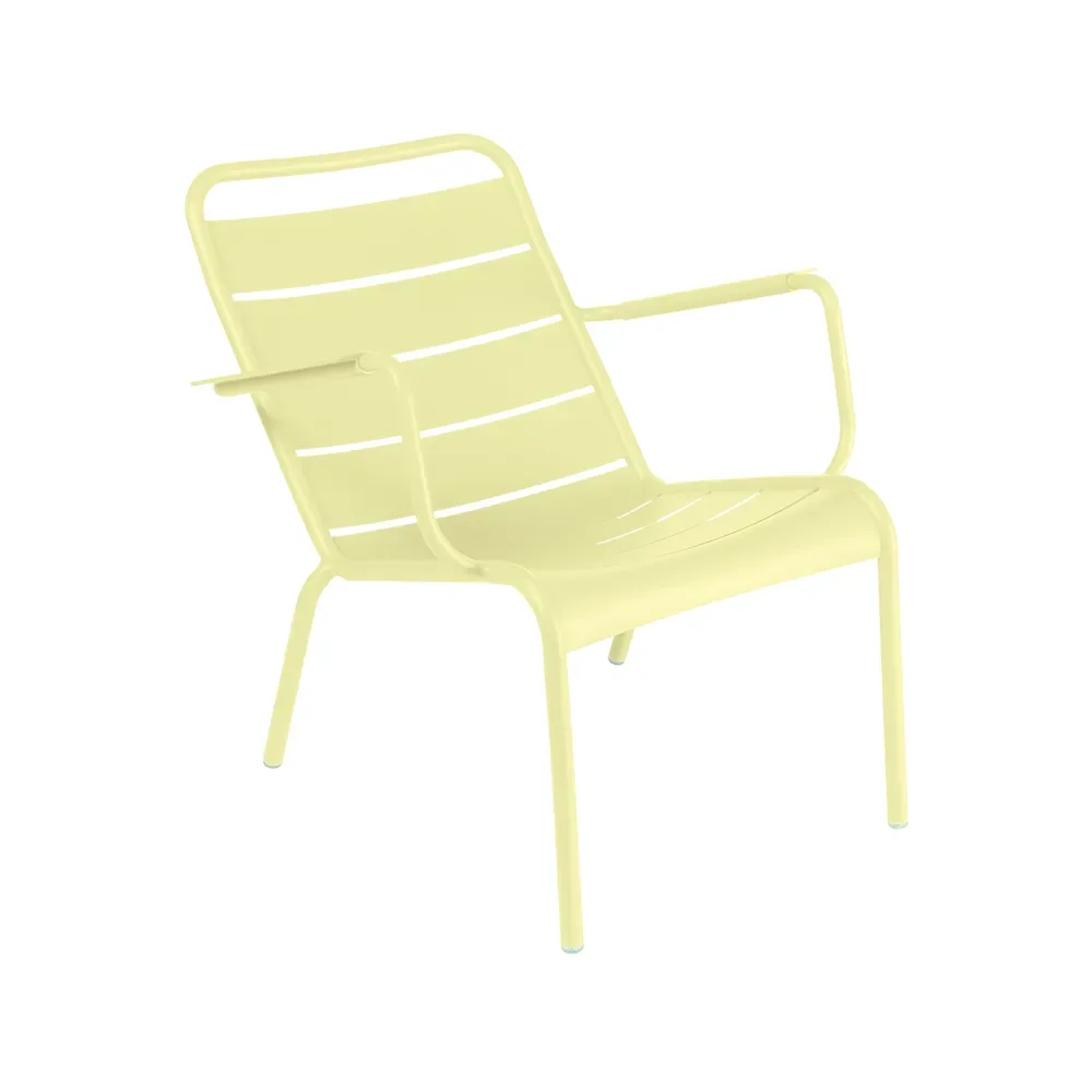 Fermob Luxembourg karmstol låg Frosted lemon (gul)
