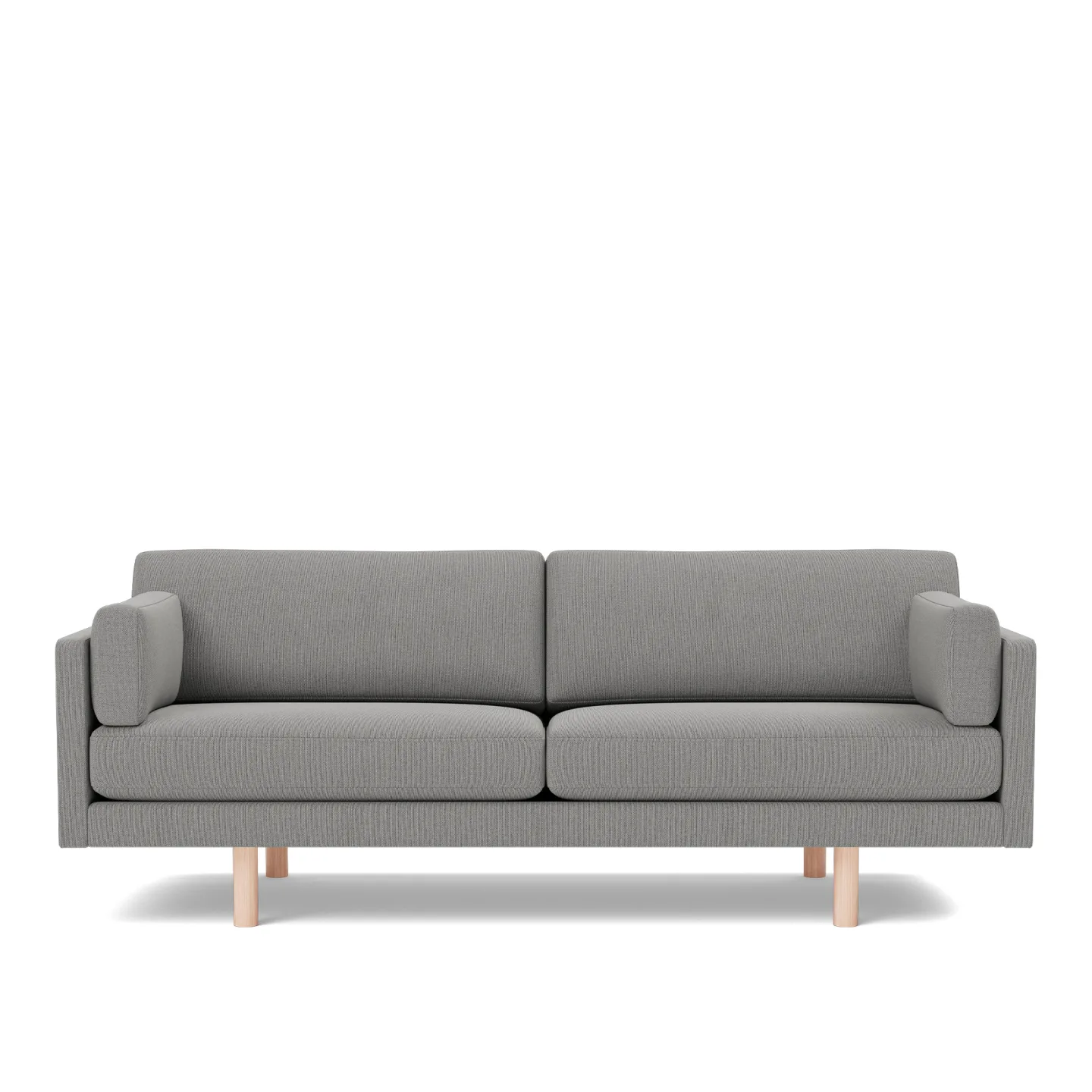 Fredericia Furniture - EJ220 Sofa - 3 seater - 212 cm - 2 cushions - Re-Wool 128 - Down wrap - without buttons - Oak soap treated - Soffor - Erik Jørgensen