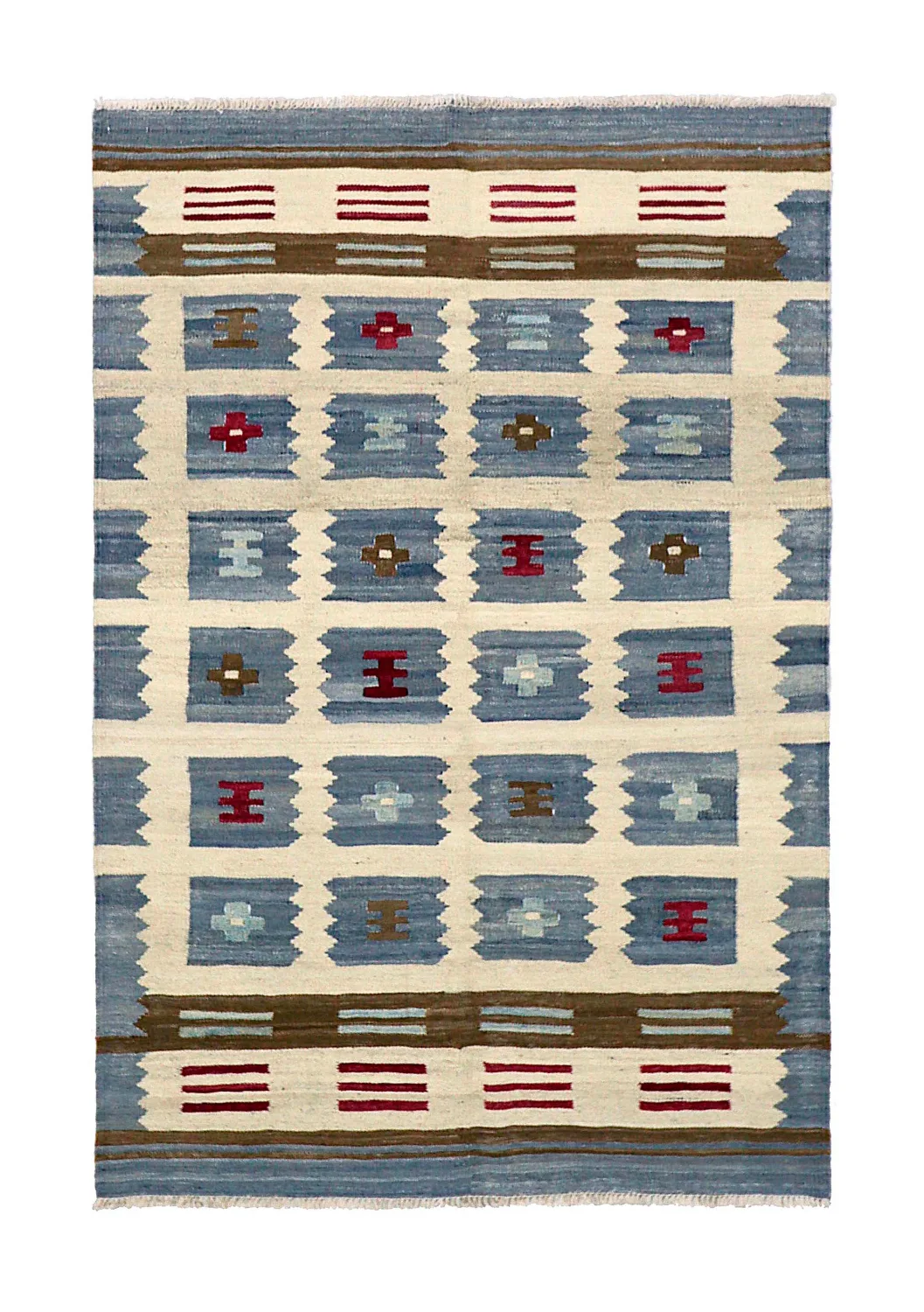 Orientalsk Teppe - Vegi Kelim Hand Woven - 100 x 148 cm (Størrelse: 100 x 148 cm)