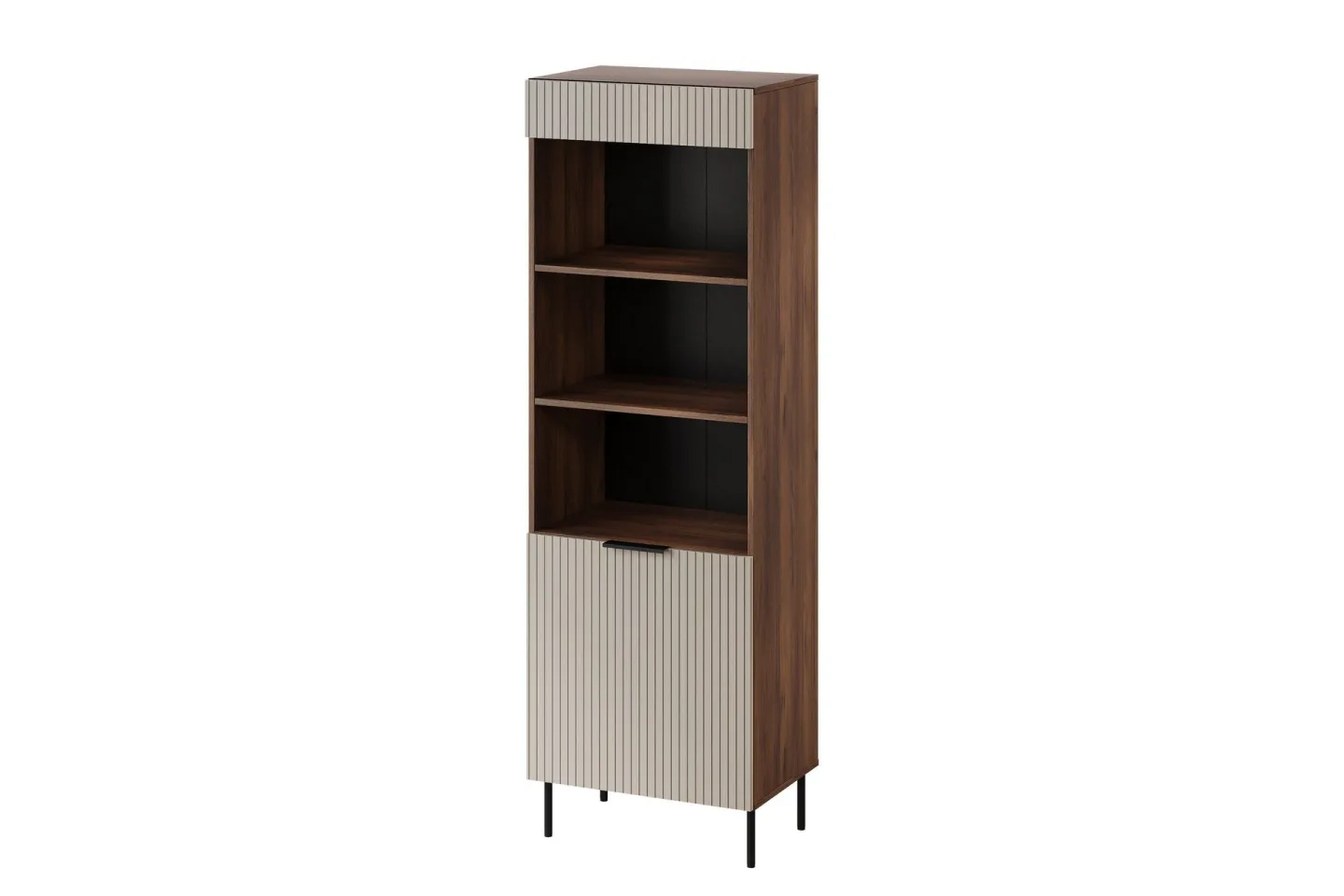 Fiesta Vitrinskåp 60x185 cm - Brun/Beige