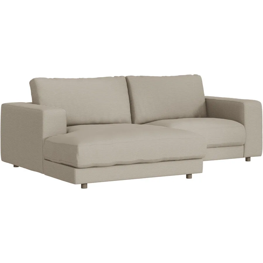Ecksofa Ava Links Bezug: 88% Polyester, 12% Polyacryl taupe B 240 T 170 cm - Möbel Konfigurator: Traummöbel individuell zusammenstellen