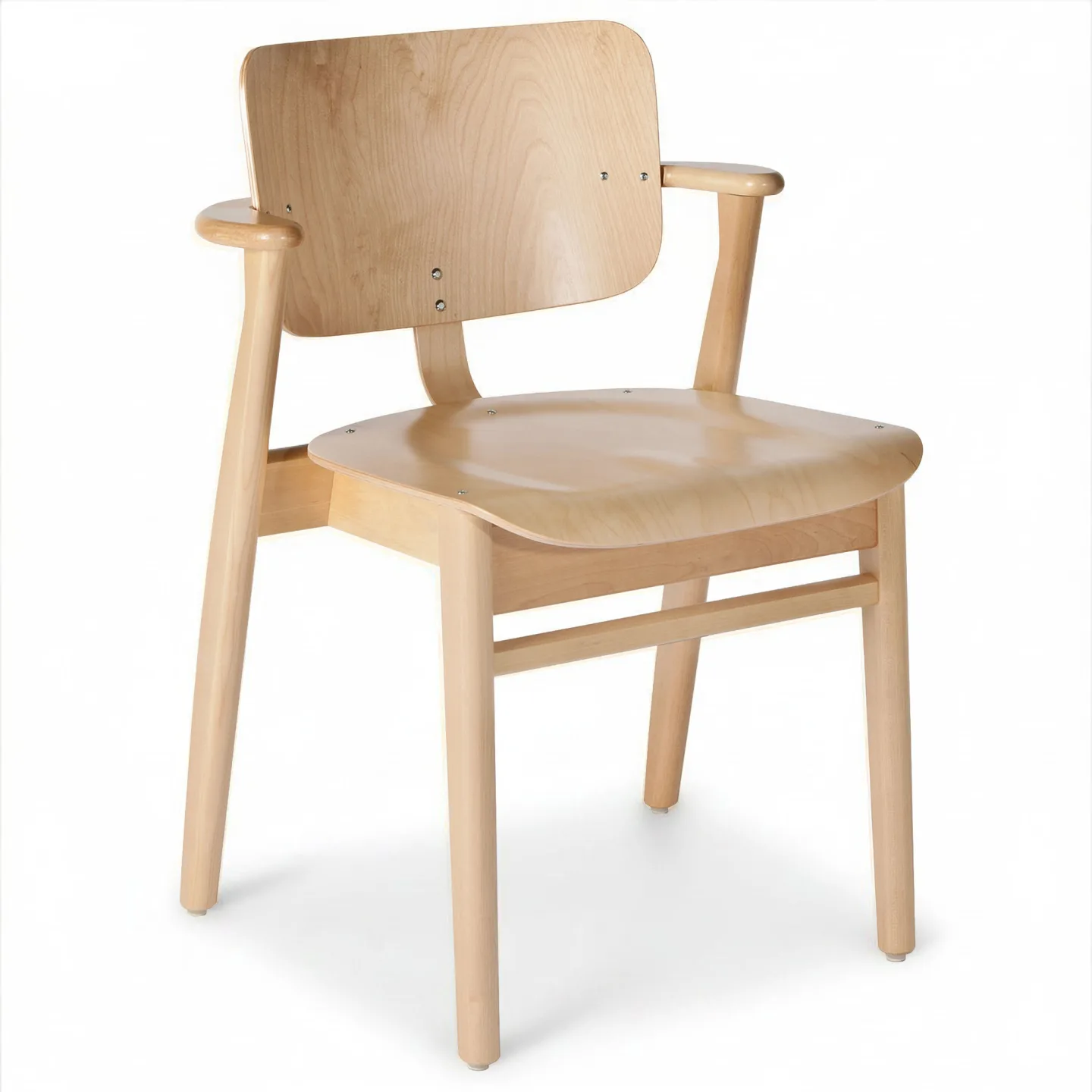 Artek - Domus Chair, Klarlackad björk - Matstolar - Ilmari Tapiovaara - Träfärgad - Trä