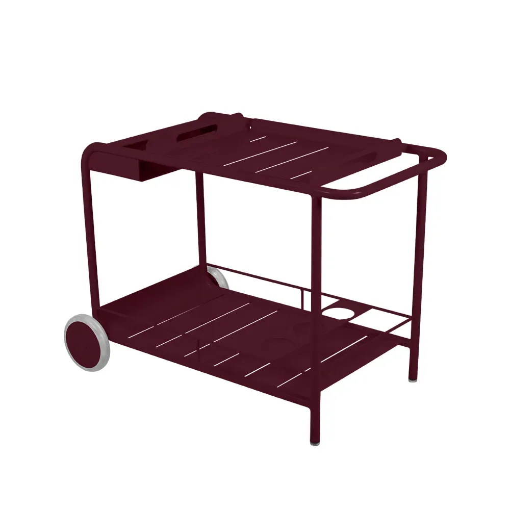 Fermob Luxembourg serveringsvagn Black cherry (vinröd)