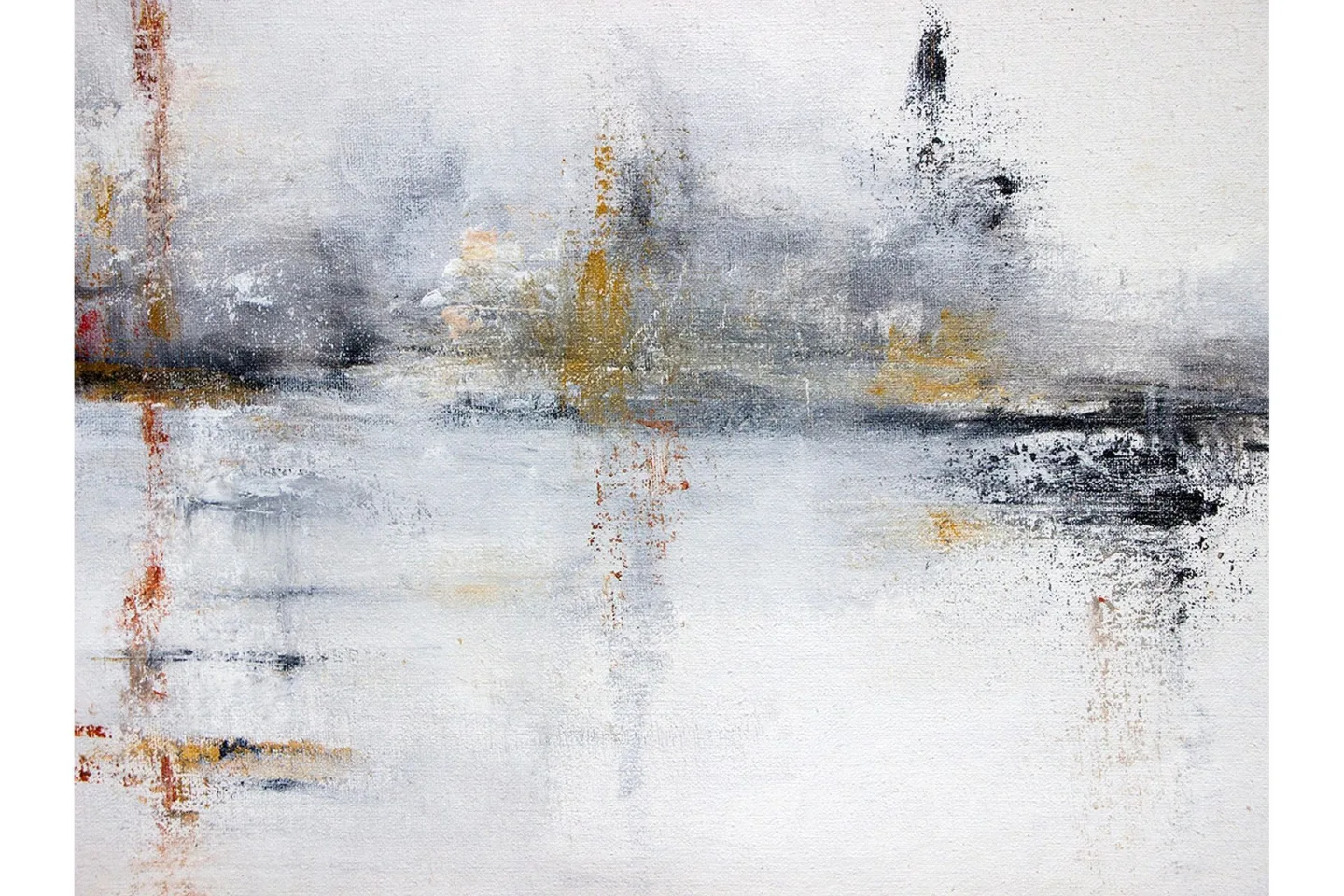 Canvastavla White Abstract - 80x120 cm