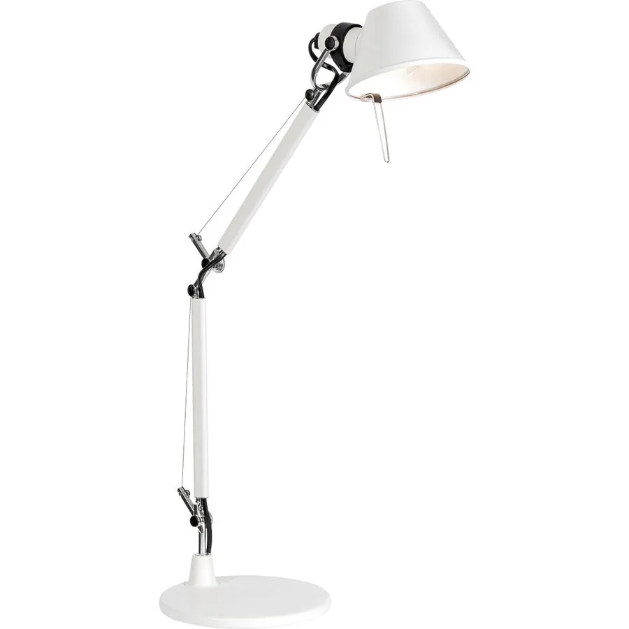 Designer-Tischlampe Artemide Tolomeo Micro E14 weiss H 37 cm - Material: Aluminium
