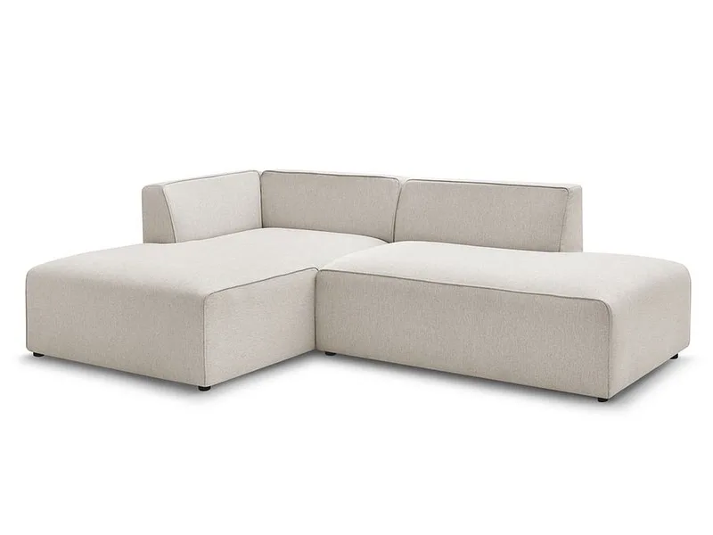 Ecksofa BOBOCHIC MEGEVE Stoff chiniert beige