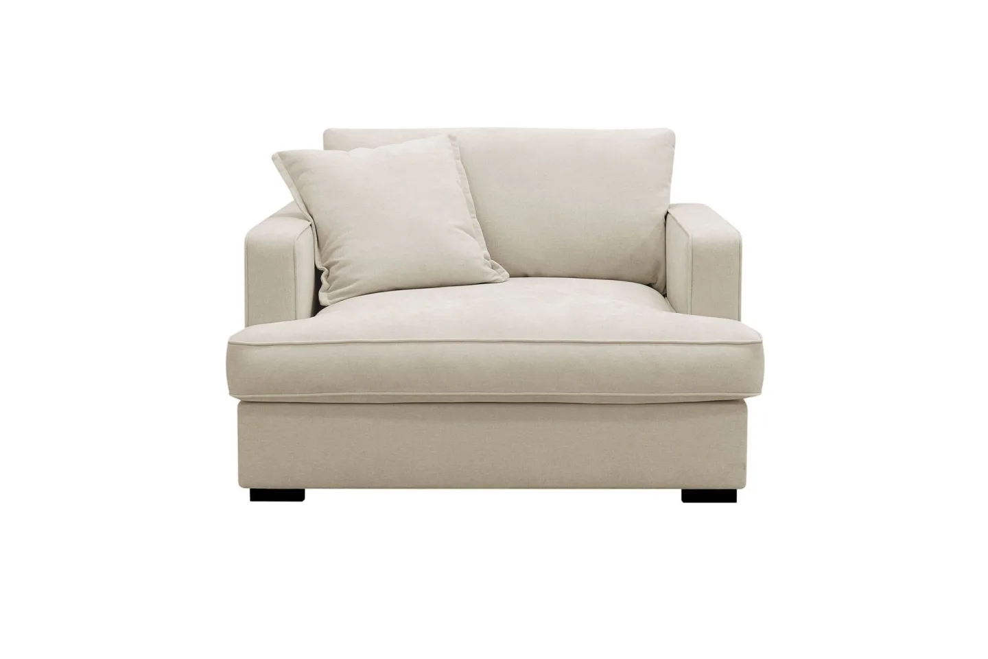 Rossita lyx Extra djup Fåtölj - Beige Tyg