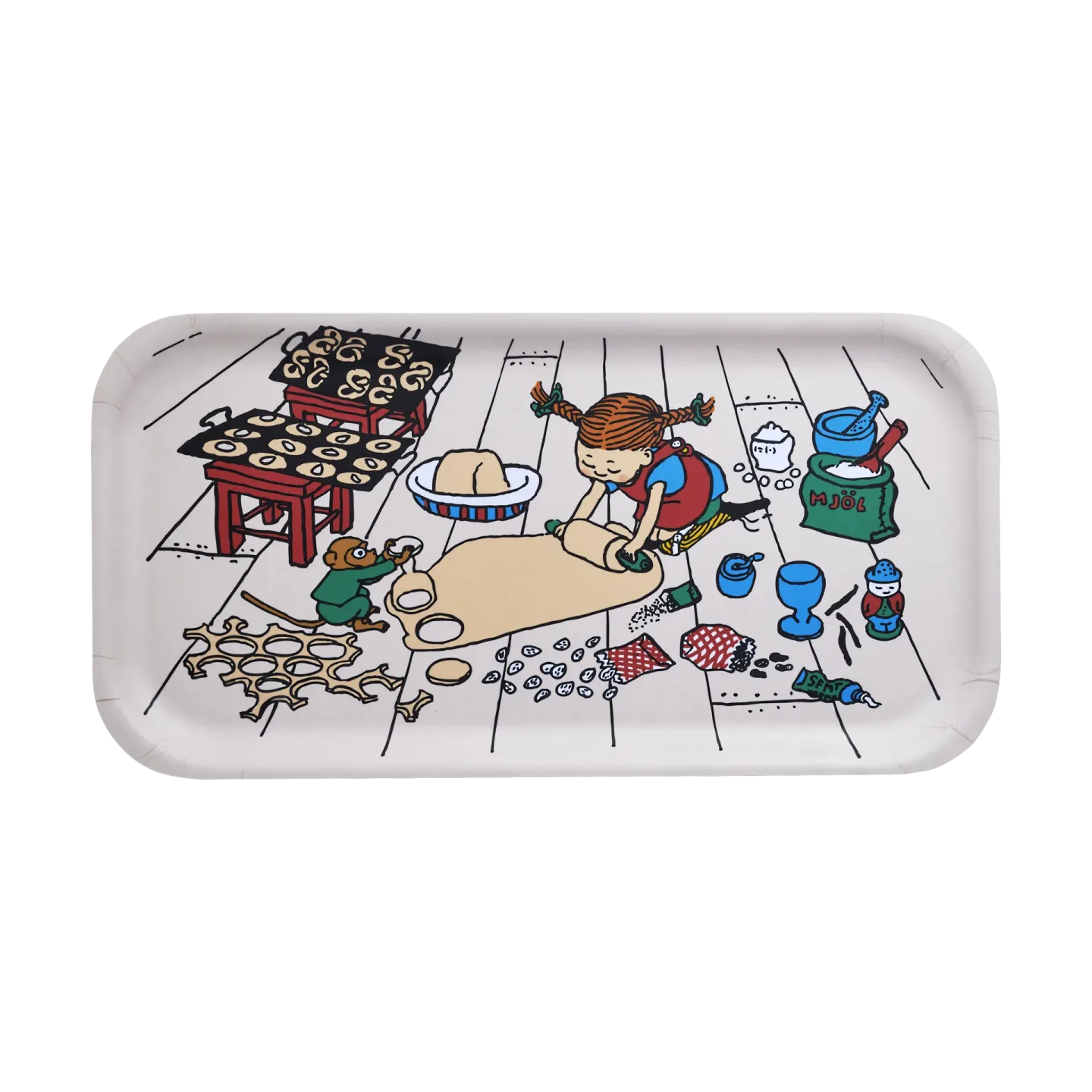 Muurla Pippi Tablett 22x43 cm Backen