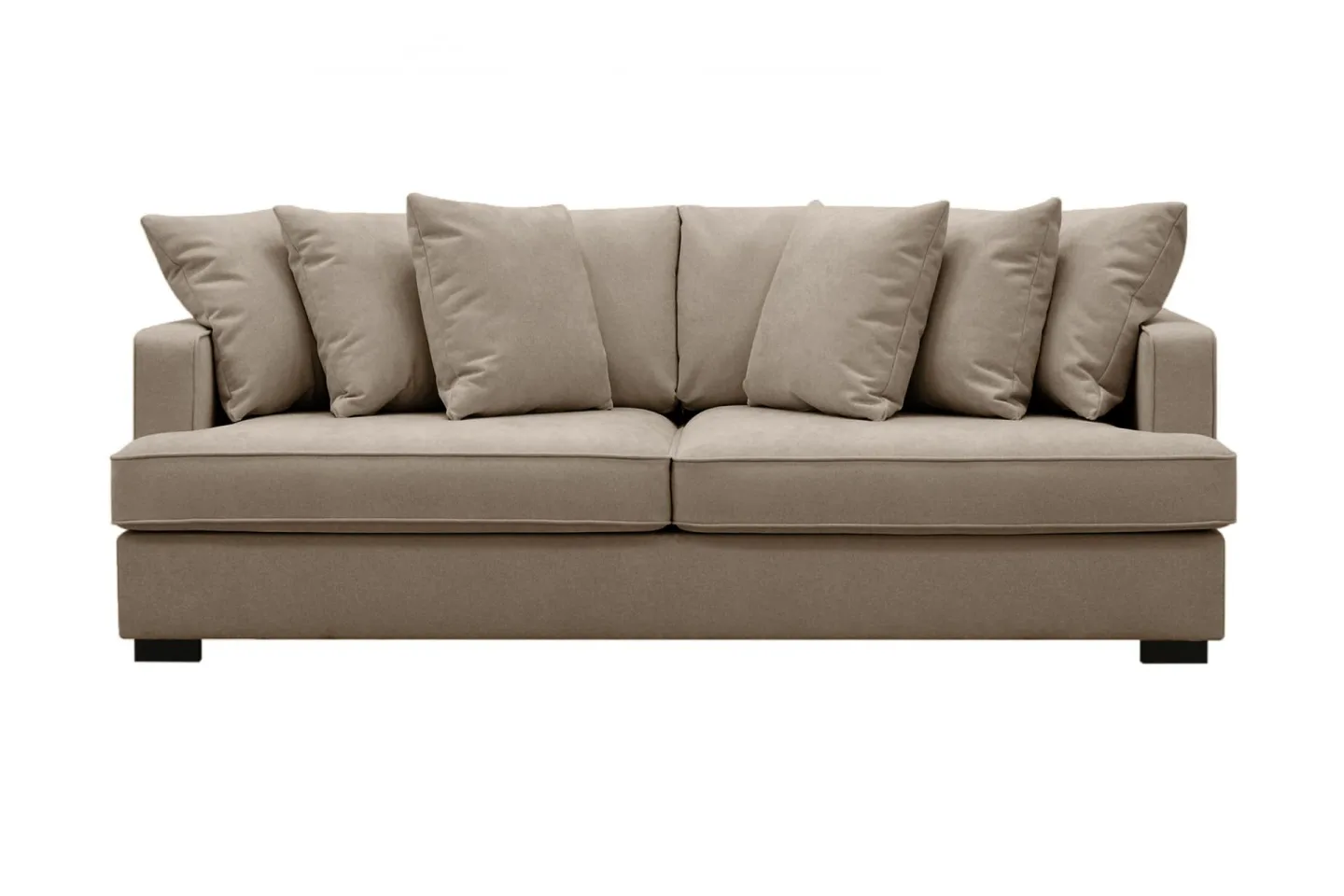 Rossita 4-sits Djup Tygsoffa - Brun