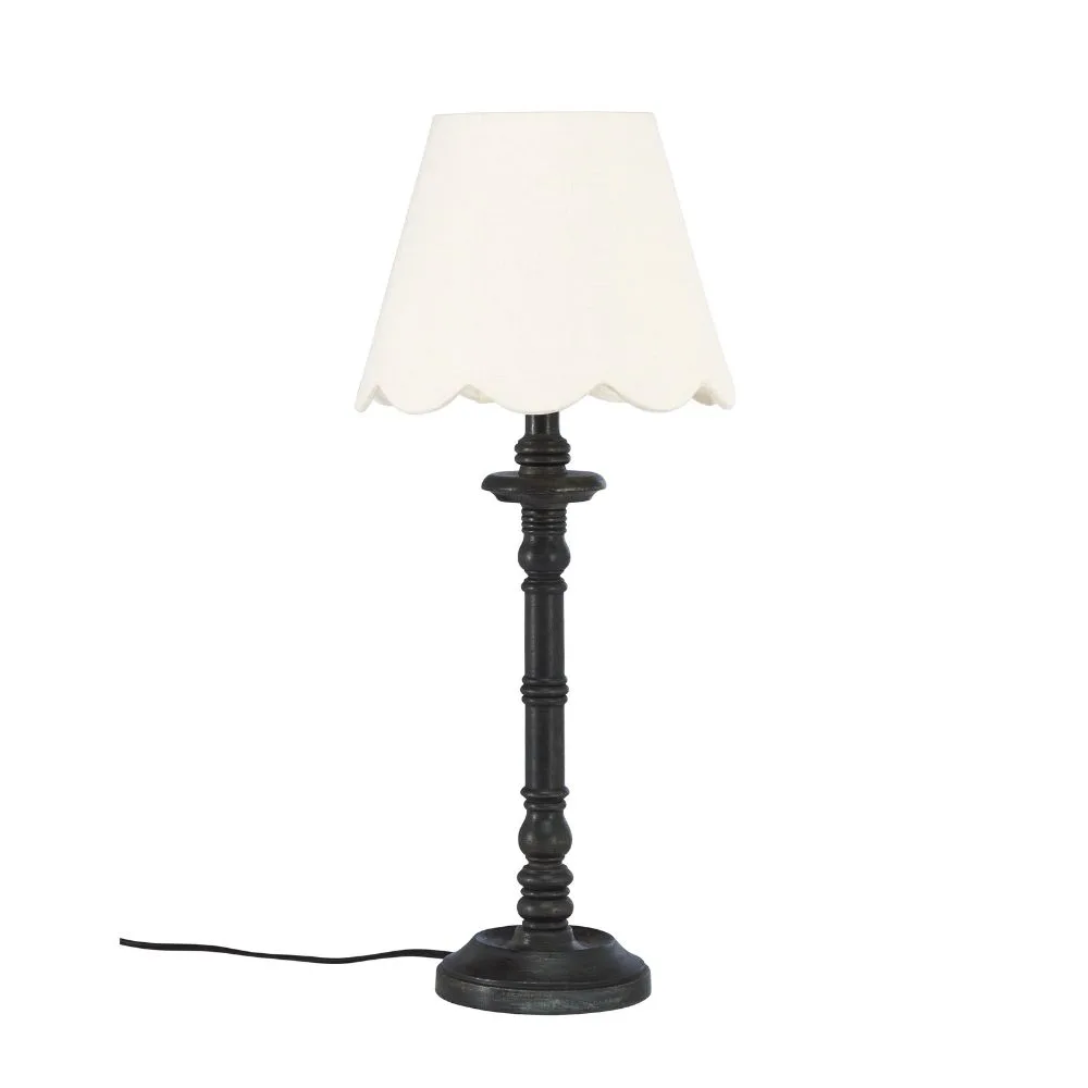 Joy bordslampa Svartbrun / vit - Pr Home (Storlek: 66 cm)