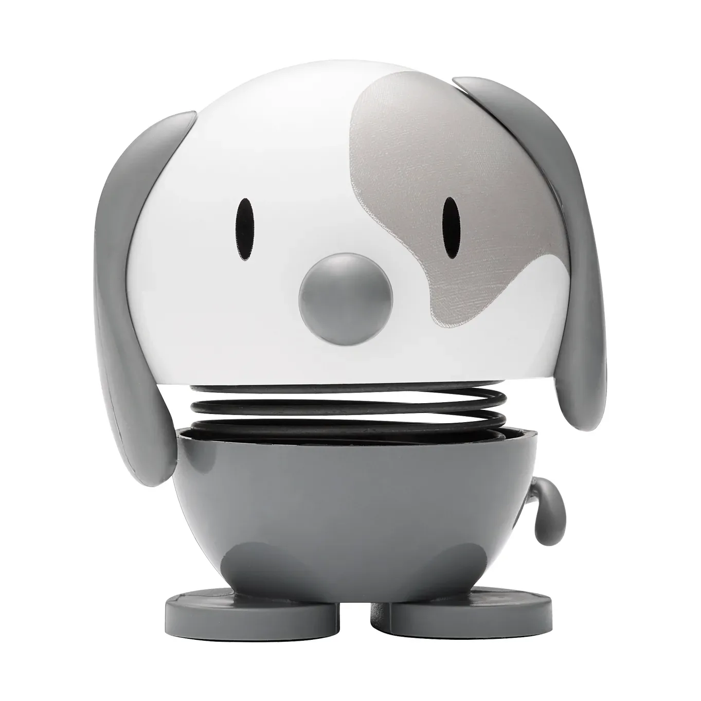 Hoptimist Hoptimist Dog Figur 6,9cm Cool grey