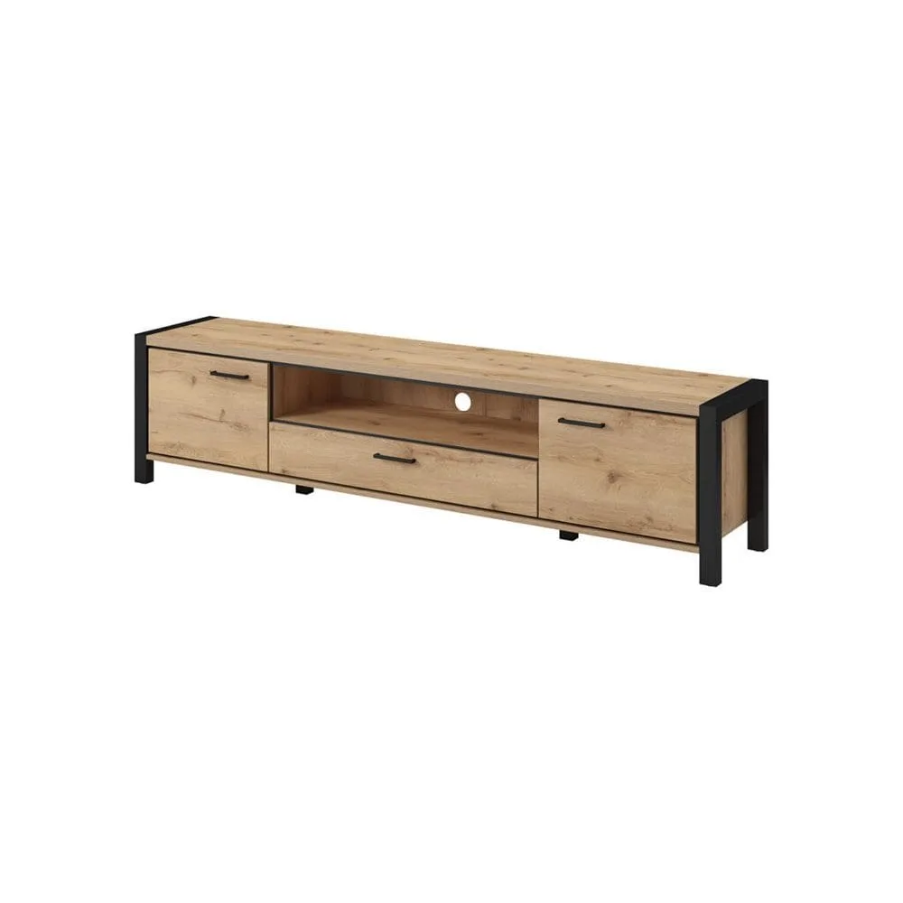 Tv-bänk Aktiv 2 dörrar 1 låda - 210 cm