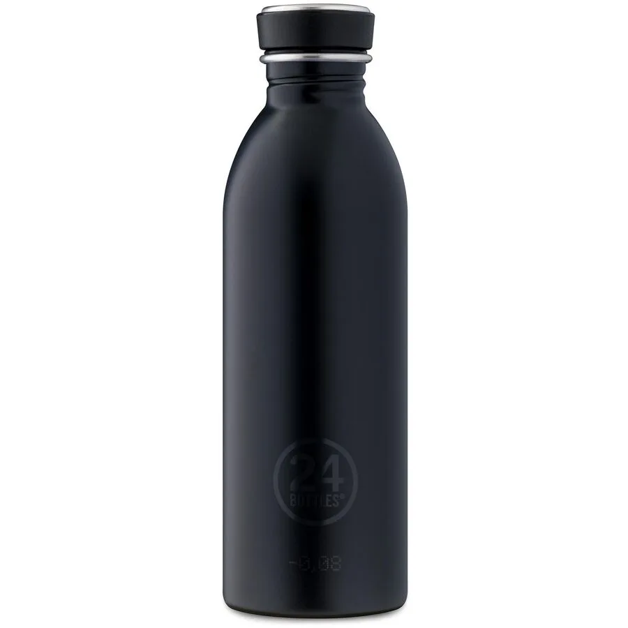 Trinkflasche 24 Bottles Tuxedo Black 500 ml B 6.5 cm