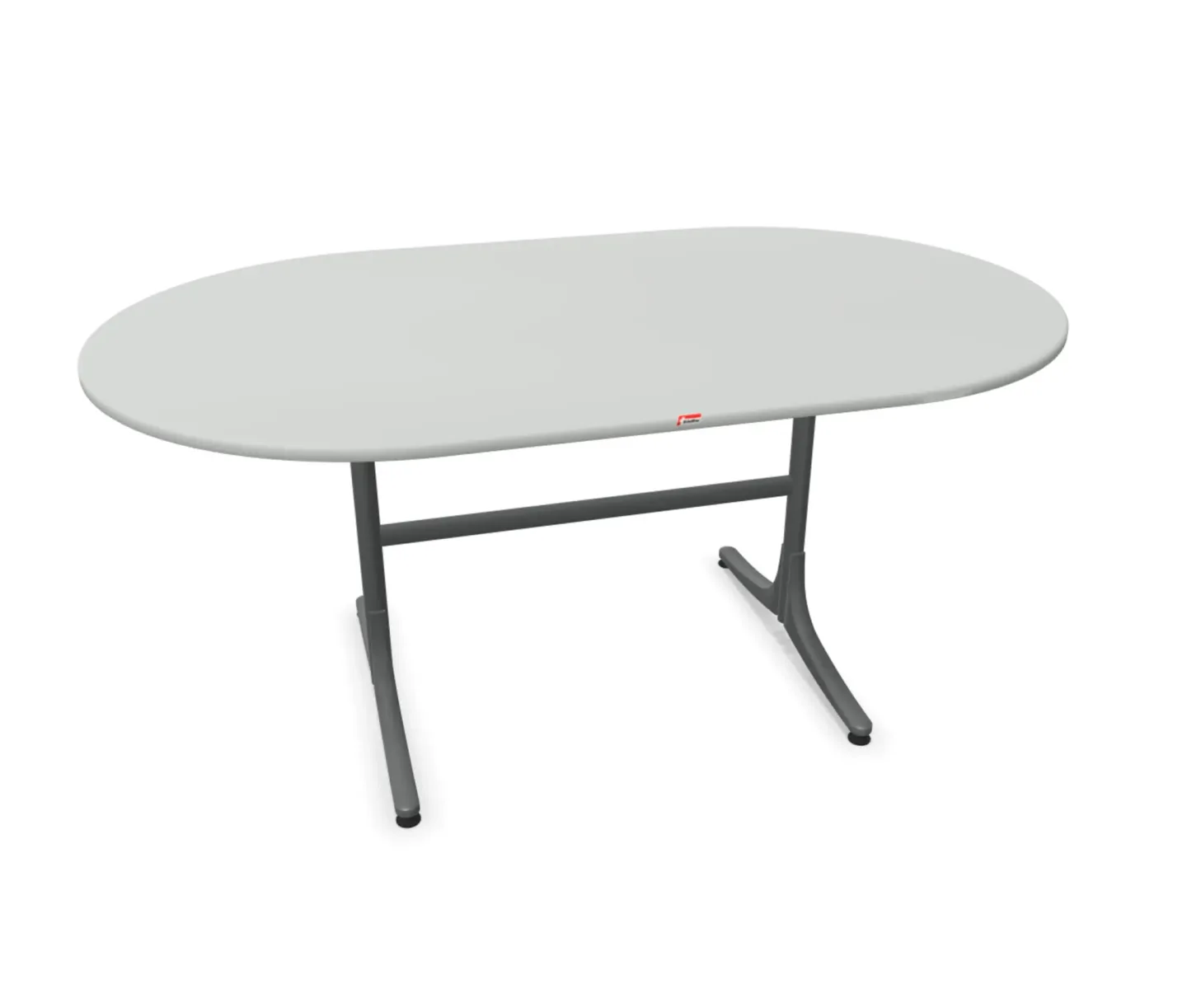 Schaffner Gartentisch Schaffhausen Oval Grau | Schubiger Möbel