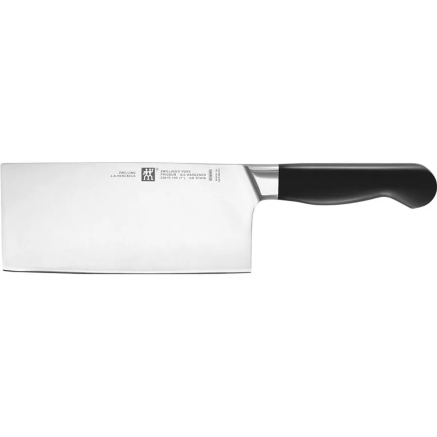 Kochmesser Zwilling schwarz Stahl 18 cm